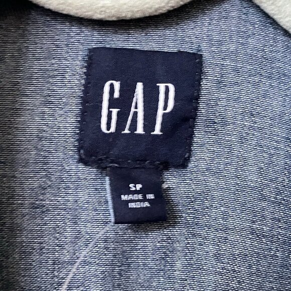 NWT Gap Oversize Belted Shirt Dress Womens S Medium Wash Mini Denim - Picture 4 of 10